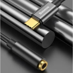 Перехідник USB-C M to 3.5mm F 0.1m black Baseus (CATL54-01)