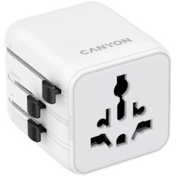 Перехідник Canyon Travel Adapter OnTour One EU/UK/US/AUS White (CNS-TA1005W)