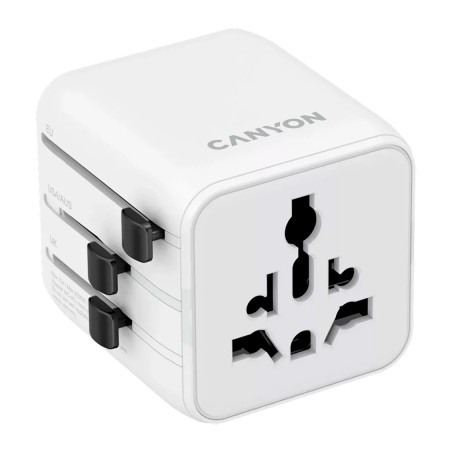 Перехідник Canyon Travel Adapter OnTour One EU/UK/US/AUS White (CNS-TA1005W)