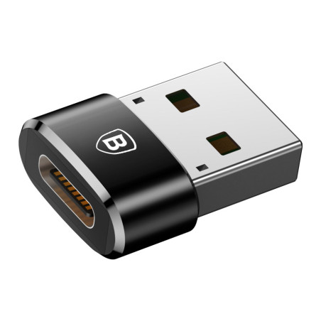 Перехідник USB 2.0 AF to USB-C black Baseus (CAAOTG-01)