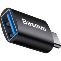 Перехідник OTG USB 3.1 AF to USB-C black Baseus (ZJJQ000001)