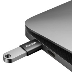 Перехідник OTG USB 3.1 AF to USB-C black Baseus (ZJJQ000001)
