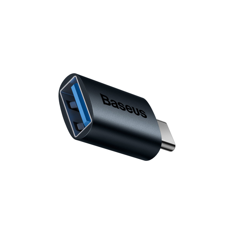 Перехідник OTG USB 3.1 AF to USB-C blue Baseus (ZJJQ000003)