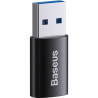 Перехідник USB 3.1 M to USB-C F black Baseus (ZJJQ000101)