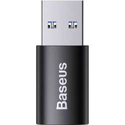 Перехідник USB 3.1 M to USB-C F black Baseus (ZJJQ000101)