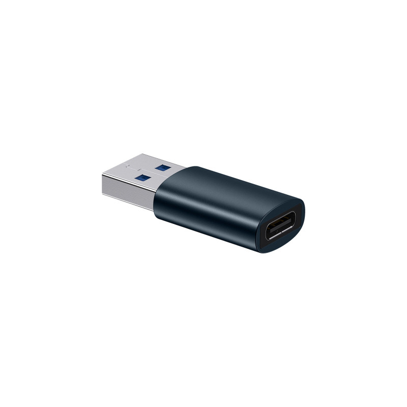 Перехідник USB 3.1 M to USB-C F blue Baseus (ZJJQ000103)