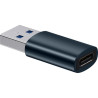 Перехідник USB 3.1 M to USB-C F blue Baseus (ZJJQ000103)