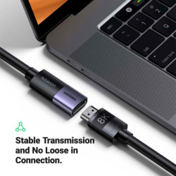 Перехідник HDMI F to HDMI F 8K black Ugreen (90592)