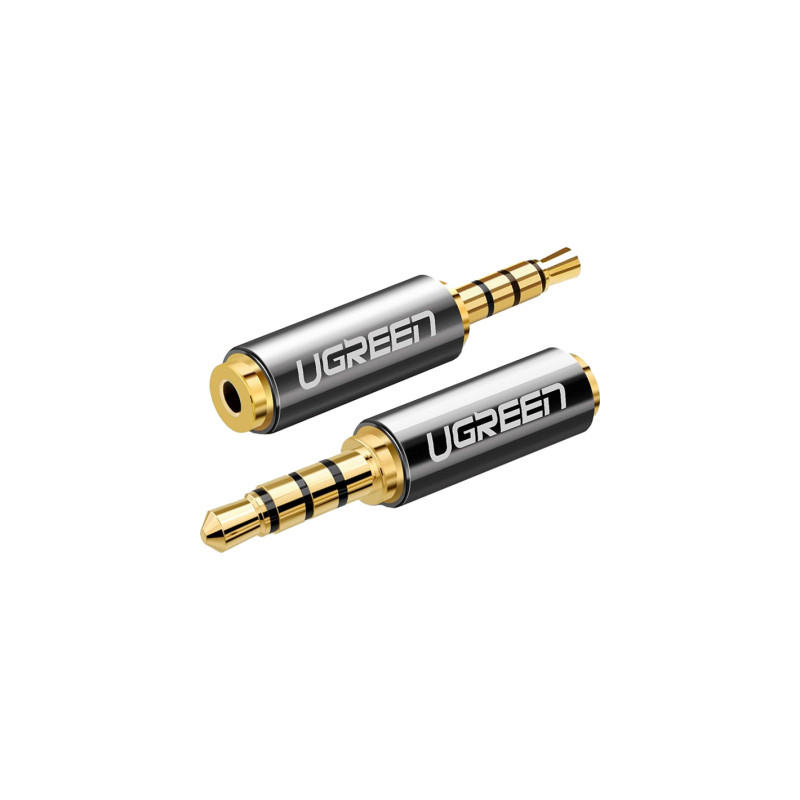 Перехідник 3.5mm M to 2.5mm F black Ugreen (20502)