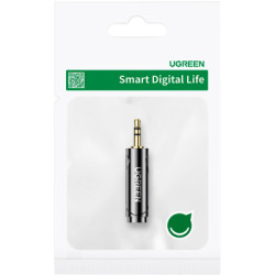 Перехідник 3.5mm M to 6.35mm F AV168 black Ugreen (60711)