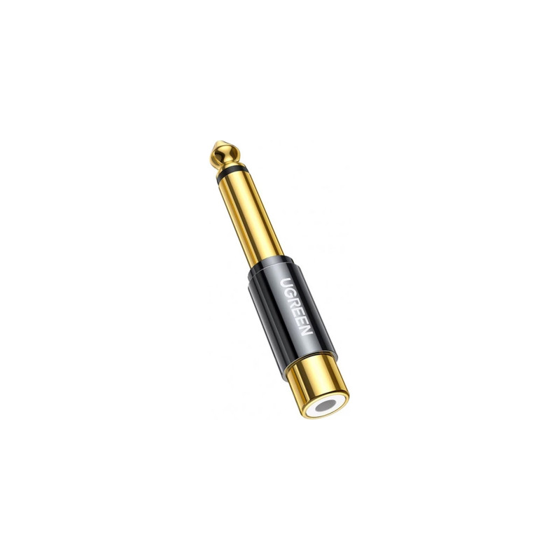 Перехідник 6.35mm M to RCA F AV169 black Ugreen (80731)