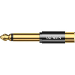 Перехідник 6.35mm M to RCA F AV169 black Ugreen (80731)