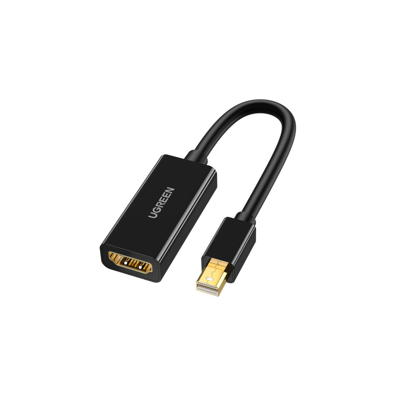 Перехідник Mini DisplayPort M to HDMI F 4K 30Hz black Ugreen (40360)