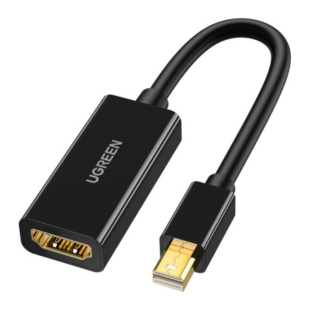 Перехідник Mini DisplayPort M to HDMI F 4K 30Hz black Ugreen (40360)