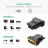 Перехідник DVI 24+1 M to HDMI F black Ugreen (20124)