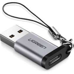 Перехідник USB 3.0 AM to USB-C F gray Ugreen (50533)