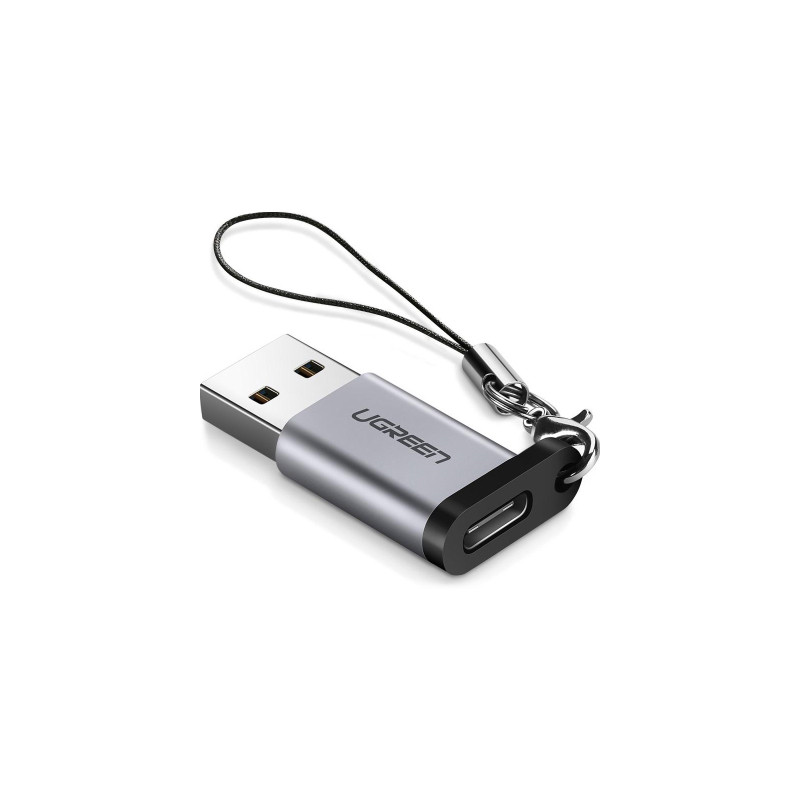 Перехідник USB 3.0 AM to USB-C F gray Ugreen (50533)