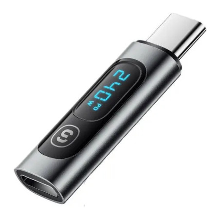 Перехідник USB-C F to USB-C M digital display Essager (EZJTT-TX0G-P)