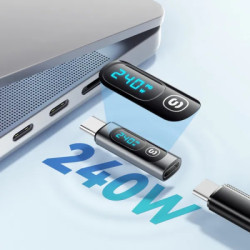 Перехідник USB-C F to USB-C M digital display Essager (EZJTT-TX0G-P)