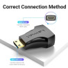 Перехідник HDMI to Mini HDMI black Vention (AISB0)