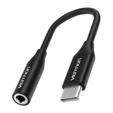 Перехідник USB-C M to 3.5mm F 0.1m DAC black Vention (BIHBA)