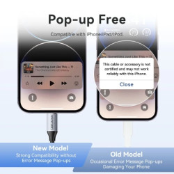 Перехідник Lightning to 3.5mm 0.1m cotton braided aluminum gray Vention (BMBHA)