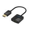 Перехідник DisplayPort M to HDMI F 0.15m black Vention (HBGBB)