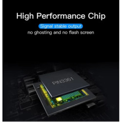 Перехідник DisplayPort M to HDMI F 0.15m black Vention (HBGBB)