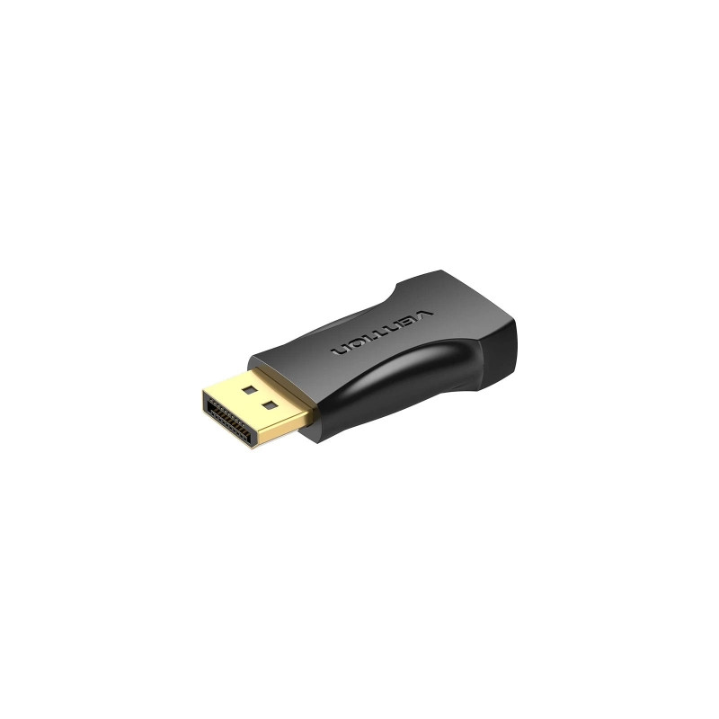 Перехідник DisplayPort M to HDMI F black Vention (HBOB0)
