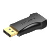 Перехідник DisplayPort M to HDMI F black Vention (HBOB0)