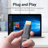 Перехідник DisplayPort M to HDMI F black Vention (HBOB0)
