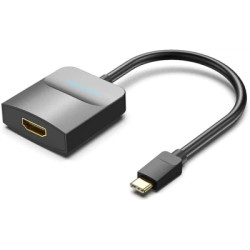 Перехідник USB-C to HDMI 0.15m black Vention (TDCBB)