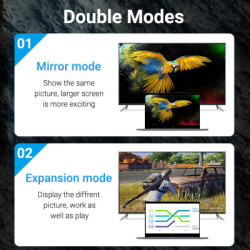 Перехідник USB-C to HDMI 0.15m black Vention (TDCBB)
