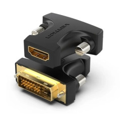 Перехідник HDMI F to DVI M 24+1pin black Vention (AILB0)