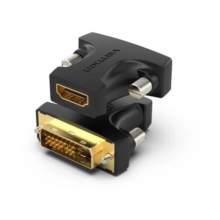 Перехідник HDMI F to DVI M 24+1pin black Vention (AILB0)
