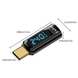Перехідник USB-C M to USB-C F 40Gbps 240W 8K with display XoKo (AC-240TCС)