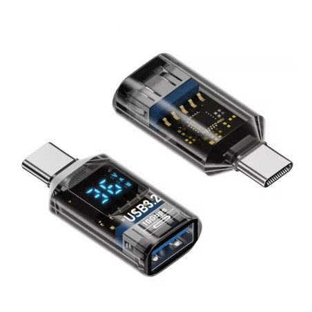 Перехідник OTG USB 3.2 AF to USB-C M 10Gbps QC 36W with display XoKo (AC-322UTC)