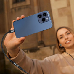 Перехідник USB-C to 3.5mm F 0.15m DAC audio black Acefast (6974316285281)