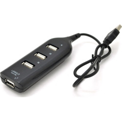 Концентратор Voltronic USB 2.0 to 4xUSB black (DNS-HUB4-OB)
