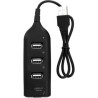 Концентратор Voltronic USB 2.0 to 4xUSB black (DNS-HUB4-OB)