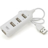 Концентратор Voltronic USB 2.0 to 4xUSB white (DNS-HUB4-OW)