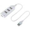 Концентратор Voltronic USB 2.0 to 4xUSB white (DNS-HUB4-OW)