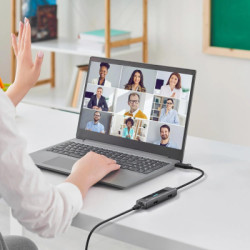 Концентратор XoKo USB-C 5-in-1 USB 3.0 + USB 2.0 + SD/TF + RJ45 100Mbps silver (XK-AC-350)