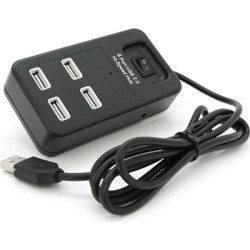 Концентратор Voltronic USB 2.0 to 4xUSB black (YT-HWS4-B)