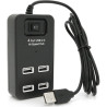 Концентратор Voltronic USB 2.0 to 4xUSB black (YT-HWS4-B)