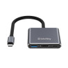 Концентратор ColorWay USB-C 3-in-1 USB 3.0 + HDMI 4K + USB-C PD100W (CW-HUB08)