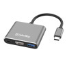 Концентратор ColorWay USB-C 3-in-1 USB 3.0 + HDMI 4K + USB-C PD100W (CW-HUB08)