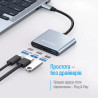 Концентратор ColorWay USB-C 3-in-1 USB 3.0 + HDMI 4K + USB-C PD100W (CW-HUB08)