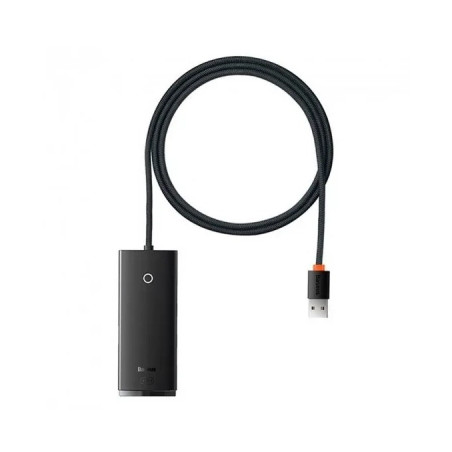 Концентратор Baseus USB 3.0 to 4xUSB 3.0 1.0m black (WKQX030101)