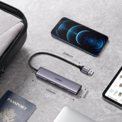 Концентратор Ugreen USB 3.0 to 4xUSB 3.0 CM473 (20805)